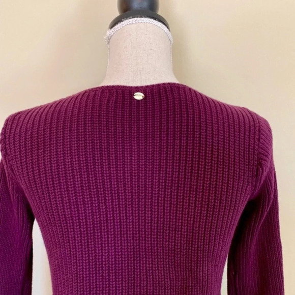 Guess Long Sleeve Double-Zip Sweater, PURPLE - Picture 7 of 8